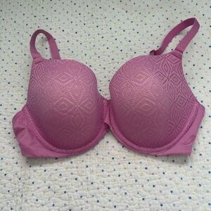 Auden Pink Lace Pattern Bra